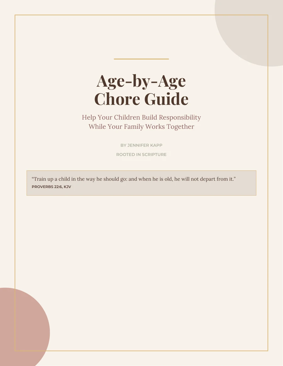 Age-by-Age Chore Guide cover