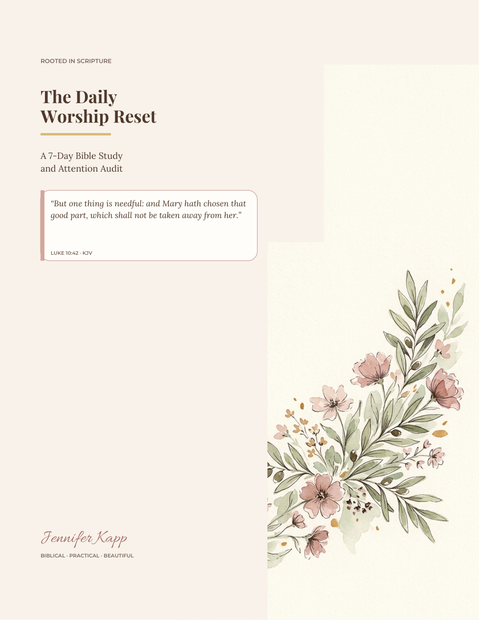 The Daily Worship Reset guide cover