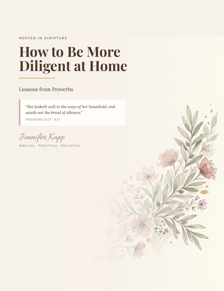 How to Be More Diligent at Home guide cover