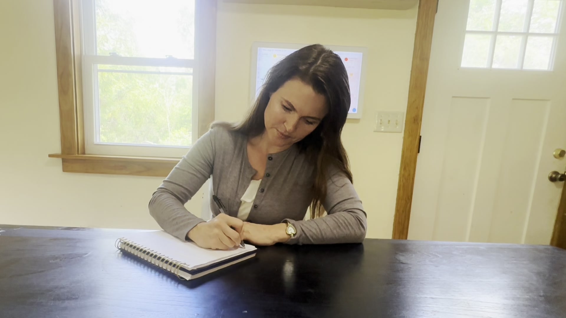 Jennifer writing